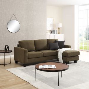 SENSO ΚΑΝΑΠΕΣ ΓΩΝΙΑ ΑΝΑΣΤΡΕΨΙΜΗ ΛΑΔΙ ΓΚΡΙ 217x143x86cm