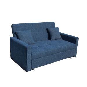 DUAL ΚΑΝΑΠΕΣ ΚΡΕΒΑΤΙ 2ΘΕΣΙΟΣ ΜΠΛΕ 153x89x85cm