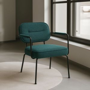 PRISLEY ΠΟΛΥΘΡΟΝΑ PETROL 73x66x78cm