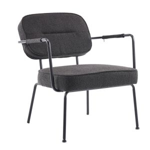 PRISLEY ΠΟΛΥΘΡΟΝΑ ΜΑΥΡΟ 73x66x78cm