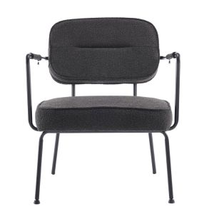 PRISLEY ΠΟΛΥΘΡΟΝΑ ΜΑΥΡΟ 73x66x78cm