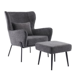 CHILLOUT ΠΟΛΥΘΡΟΝΑ ΣΚΑΜΠΩ ΣΕΤ ΓΚΡΙ ΣΚΟΥΡΟ 72x84x97cm