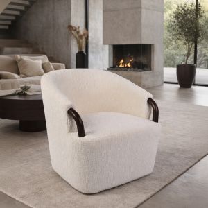 CELINE ΠΟΛΥΘΡΟΝΑ ΠΕΡΙΣΤΡΕΦΟΜΕΝΗ ΛΕΥΚΟ ΚΑΡΥΔΙ 74x73x72cm