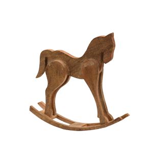 JEU ΔΙΑΚΟΣΜΗΤΙΚΟ ΚΟΥΝΙΣΤΟ ΑΛΟΓΟ 41x10x41cm ΞΥΛΟ MANGO ΦΥΣΙΚΟ