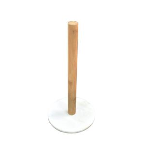 IBIZA ΒΑΣΗ ΡΟΛΟ ΚΟΥΖΙΝΑΣ 15x15x32cm ΜΑΡΜΑΡΟ ΛΕΥΚΟ ΦΥΣΙΚΟ ΞΥΛΟ