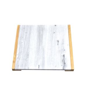 IBIZA ΠΛΑΤΩ ΣΕΡΒΙΡΙΣΜΑΤΟΣ 22x20x2cm ΜΑΡΜΑΡΟ ΛΕΥΚΟ BAMBOO