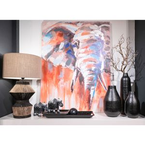 ELEFANT IN COLOR ΠΙΝΑΚΑΣ ΔΙΑΚΟΣΜΗΣΗΣ 90x120x3cm ΚΑΜΒΑΣ ΠΟΛΥΧΡΩΜΟ ΞΥΛΟ