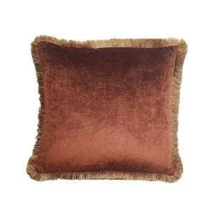 TRES ΔΙΑΚΟΣΜΗΤΙΚΟ ΜΑΞΙΛΑΡΙ 45x45cm ΥΦΑΣΜΑ TERRACOTTA POLYESTER