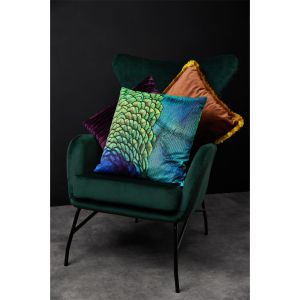 TRES ΔΙΑΚΟΣΜΗΤΙΚΟ ΜΑΞΙΛΑΡΙ 45x45cm ΥΦΑΣΜΑ TERRACOTTA POLYESTER