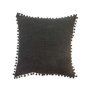 BON BON ΔΙΑΚΟΣΜΗΤΙΚΟ ΜΑΞΙΛΑΡΙ 45x45cm ΥΦΑΣΜΑ ΓΚΡΙ