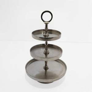 SERVIR ΟΡΝΤΕΒΙΕΡΑ 3 ΕΠΙΠΕΔΑ 22x22x36cm ΑΛΟΥΜΙΝΙΟ ΑΣΗΜΙ
