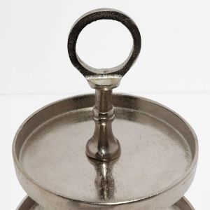 SERVIR ΟΡΝΤΕΒΙΕΡΑ 3 ΕΠΙΠΕΔΑ 22x22x36cm ΑΛΟΥΜΙΝΙΟ ΑΣΗΜΙ