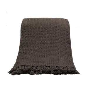 PIQUE ΡΙΧΤΑΡΙ ΔΙΑΚΟΣΜΗΤΙΚΟ 180x240cm ΒΑΜΒΑΚΙ MOCHA POLYESTER