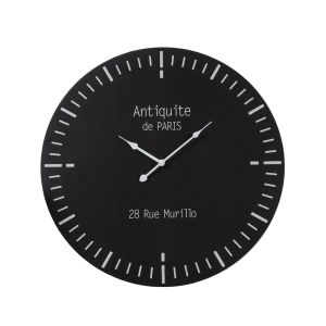 ZEIT ΡΟΛΟΪ ΤΟΙΧΟΥ 60x60x5cm MDF ΜΑΥΡΟ