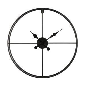 TEMPUS ΡΟΛΟΪ ΤΟΙΧΟΥ 60x60x7cm ΜΕΤΑΛΛΟ ΜΑΥΡΟ