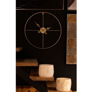 TEMPUS ΡΟΛΟΪ ΤΟΙΧΟΥ 60x60x7cm ΜΕΤΑΛΛΟ ΧΡΥΣΟ