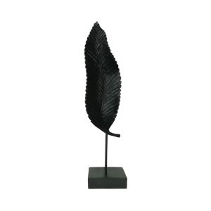 UMI ΔΙΑΚΟΣΜΗΤΙΚΟ TOTEM 13x9x57cm POLYRESIN ΜΑΥΡΟ ΜΕΤΑΛΛΟ