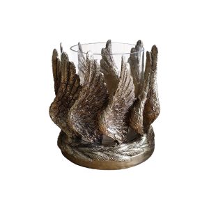 VOLE ΒΑΣΗ ΡΕΣΩ 15x15x18cm POLYRESIN ΧΡΥΣΟ