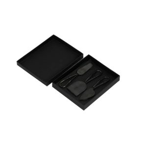 MATT SET ΣΕΡΒΙΡΙΣΜΑΤΟΣ ΤΥΡΙΩΝ SET 3ΤΜΧ 17x5x1cm ΑΤΣΑΛΙ ΜΑΥΡΟ