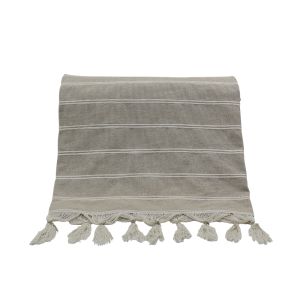 AMMOS 2 ΡΙΧΤΑΡΙ ΔΙΑΚΟΣΜΗΤΙΚΟ 150x210cm ΒΑΜΒΑΚΙ ΜΠΕΖ ΛΕΥΚΟ