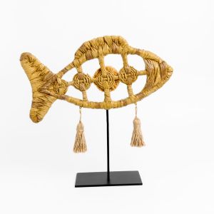 QUERSUS 1 ΔΙΑΚΟΣΜΗΤΙΚΟ ΨΑΡΙ 30x7x27cm POLYRESIN ΦΥΣΙΚΟ ΜΕΤΑΛΛΟ