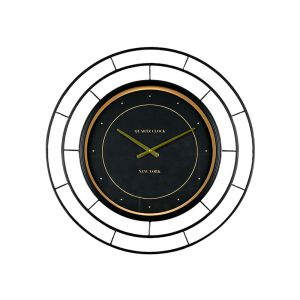 ROYAL BLACK ΡΟΛΟΪ ΤΟΙΧΟΥ 70x70x6cm ΜΕΤΑΛΛΟ ΜΑΥΡΟ ΧΡΥΣΟ ΓΥΑΛΙ