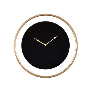 EREBUS ΡΟΛΟΪ ΤΟΙΧΟΥ 60x60x5cm ΜΕΤΑΛΛΟ ΜΑΥΡΟ ΧΡΥΣΟ ΓΥΑΛΙ