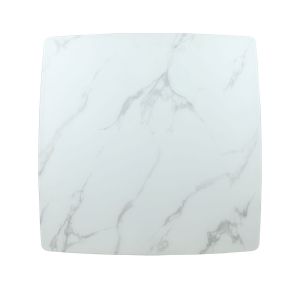 TOTEM ΤΡΑΠΕΖΙ ΚΑΡΥΔΙ ΛΕΥΚΟ ΜΕ ΟΨΗ ΜΑΡΜΑΡΟΥ 120x120x76cm