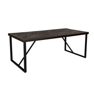 MAIANDROS ΤΡΑΠΕΖΙ ΚΑΦΕ ΣΚΟΥΡΟ 200x100x76cm