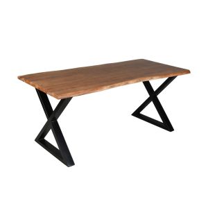 MINGLE ΤΡΑΠΕΖΙ ΚΑΡΥΔΙ ΜΑΥΡΟ 180x80x76cm