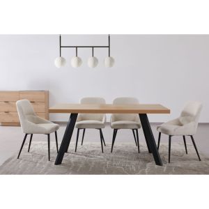 DRUVO ΤΡΑΠΕΖΙ ΦΥΣΙΚΟ 160x80x76cm