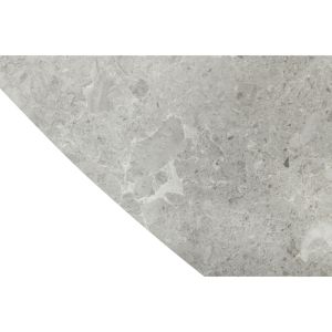 CASPIAN ΤΡΑΠΕΖΙ ΓΚΡΙ ΜΕ ΟΨΗ ΜΑΡΜΑΡΟΥ 180x90x75cm