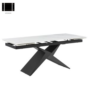 CAPO ΤΡΑΠΕΖΙ ΕΠΕΚΤΕΙΝΟΜΕΝΟ-Η ΛΕΥΚΟ ΜΕ ΟΨΗ ΜΑΡΜΑΡΟΥ 180x90x75cm