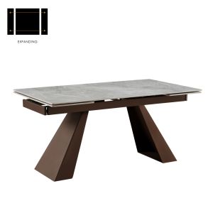 BRUNO ΤΡΑΠΕΖΙ ΕΠΕΚΤΕΙΝΟΜΕΝΟ-Η ΓΚΡΙ LATTE 160x90x75cm