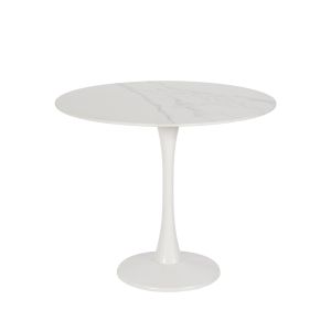 ICE ΤΡΑΠΕΖΙ ΡΟΤΟΝΤΑ ΑΣΠΡΟ 90x90x75cm