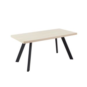 LITHOS ΤΡΑΠΕΖΙ BEIGE ΜΑΥΡΟ 160x80x76cm