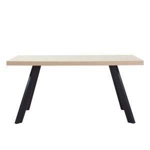 LITHOS ΤΡΑΠΕΖΙ BEIGE ΜΑΥΡΟ 160x80x76cm