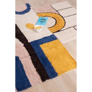 GEOMETRIC ΧΑΛΑΚΙ 60x90cm ΒΑΜΒΑΚΙ ΠΟΛΥΧΡΩΜΟ