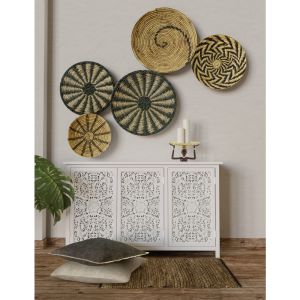 EARTH ΧΑΛΑΚΙ 60x90cm ΓΙΟΥΤΑ ΜΠΕΖ ΜΑΥΡΟ ΒΑΜΒΑΚΙ