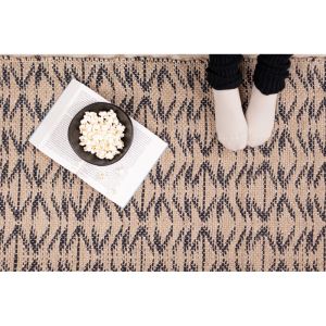 AFRICA ΧΑΛΙ ΔΙΑΔΡΟΜΟΥ 70x150cm ΓΙΟΥΤΑ ΜΑΥΡΟ ΜΠΕΖ ΒΑΜΒΑΚΙ