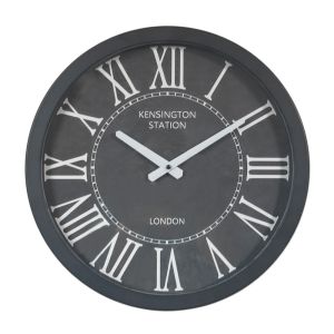 SLOZNO ΡΟΛΟΪ ΤΟΙΧΟΥ 40x40x8cm ΜΕΤΑΛΛΟ ΜΑΥΡΟ ΛΕΥΚΟ ΓΥΑΛΙ