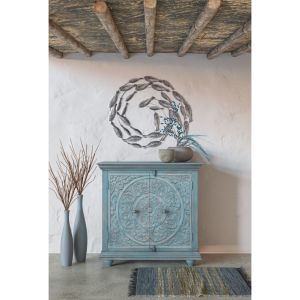 LEI ΒΑΖΟ 14x14x60cm ΚΕΡΑΜΙΚΟ ΓΚΡΙ ΜΑΤ