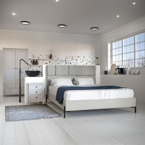 HAMMA 1 ΧΑΛΙ 190x120cm ΒΑΜΒΑΚΙ ΜΠΕΖ ΜΑΥΡΟ ΜΠΛΕ