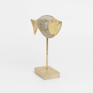 SAKANA ΔΙΑΚΟΣΜΗΤΙΚΟ ΨΑΡΙ 22x6x22cm POLYRESIN ΧΡΥΣΟ