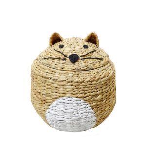 TIGRO ΚΑΛΑΘΙ ΜΕ ΚΑΠΑΚΙ 36x36x56cm ΥΑΚΙΝΘΟΣ ΦΥΣΙΚΟ ΛΕΥΚΟ ΣΙΔΕΡΟ