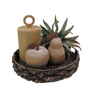 SALV ΔΙΣΚΟΣ 50x50x8cm ΥΑΚΙΝΘΟΣ ΦΥΣΙΚΟ ΜΑΥΡΟ ΣΙΔΕΡΟ