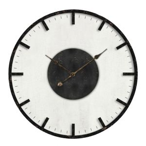 GENK ΡΟΛΟΪ ΤΟΙΧΟΥ 50x50x5cm MDF ΛΕΥΚΟ ΜΑΥΡΟ ΜΠΡΟΝΖΕ