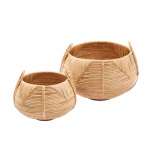 SIFIR ΚΑΛΑΘΙ 45x45x28cm RATTAN ΦΥΣΙΚΟ