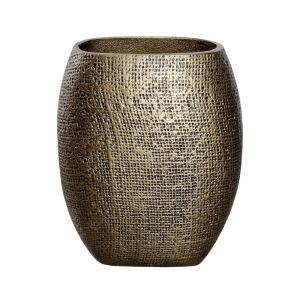 KALSU ΒΑΖΟ 19x10x24cm ΑΛΟΥΜΙΝΙΟ ΧΡΥΣΟ ΑΝΤΙΚΕ