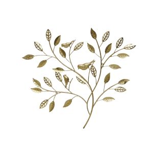 OLIVE BIRD ΔΙΑΚΟΣΜΗΤΙΚΟ ΤΟΙΧΟΥ 82x3x76cm ΜΕΤΑΛΛΟ ΧΡΥΣΟ